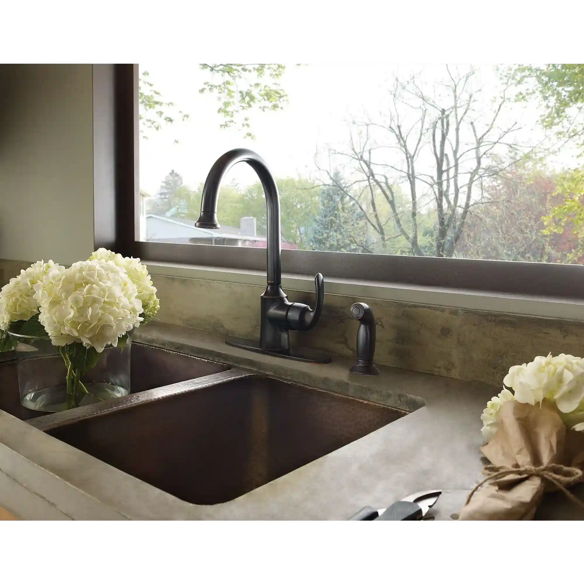 Bayhill One-Handle High Arc Kitchen Faucet