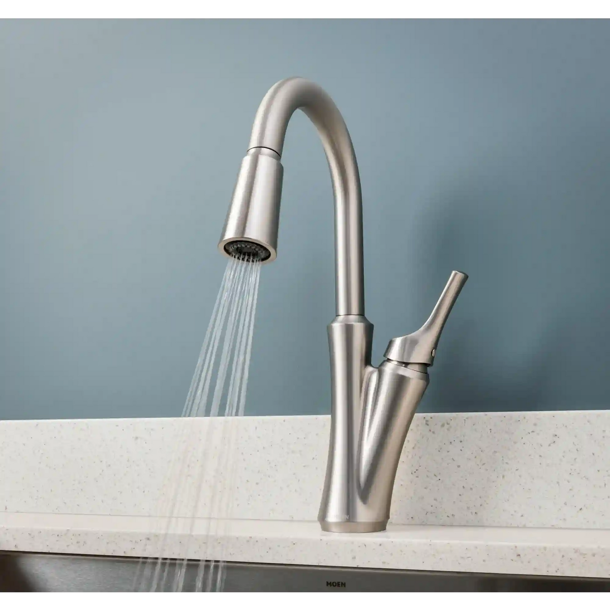 Benson One-Handle High Arc Pulldown Kitchen Faucet