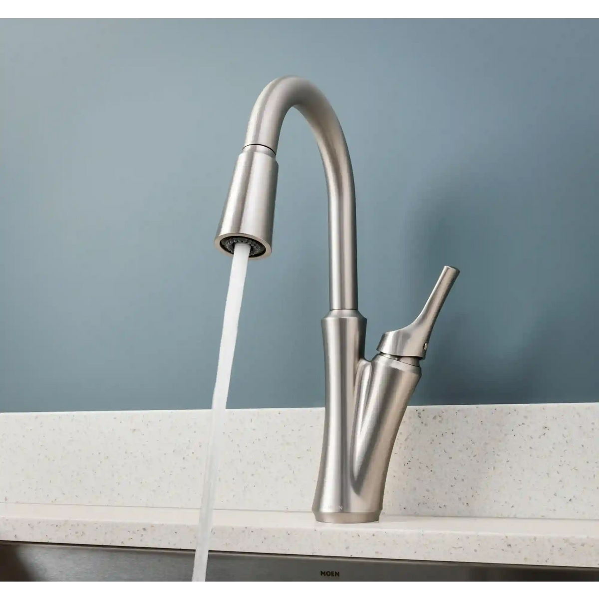 Benson One-Handle High Arc Pulldown Kitchen Faucet