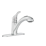 Renzo One-Handle Low Arc Pullout Kitchen Faucet