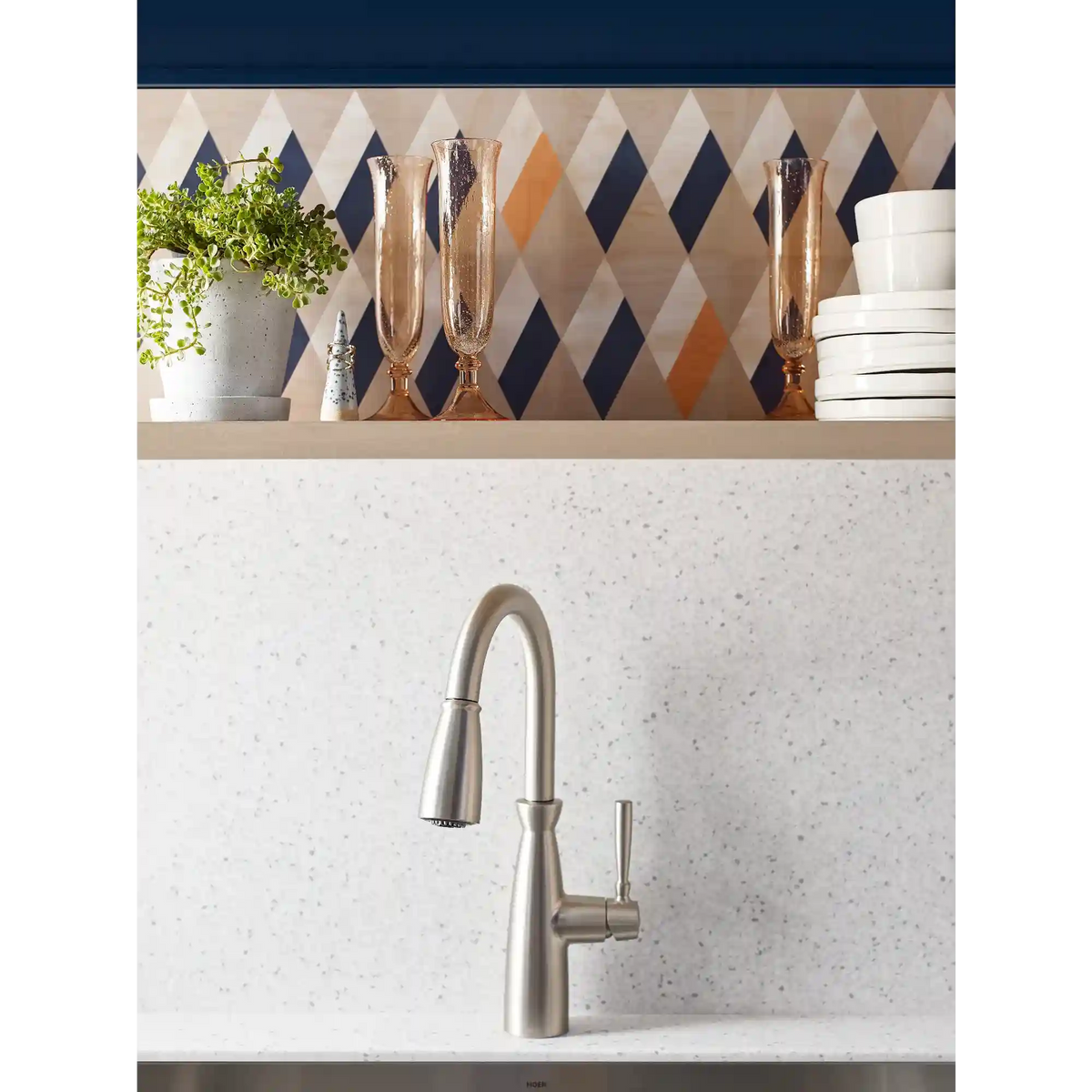 Surie One-Handle High Arc Pulldown Kitchen Faucet