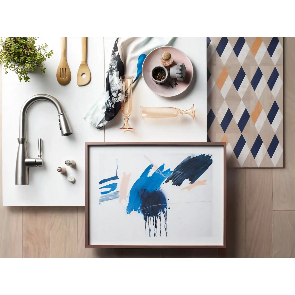 Surie One-Handle High Arc Pulldown Kitchen Faucet