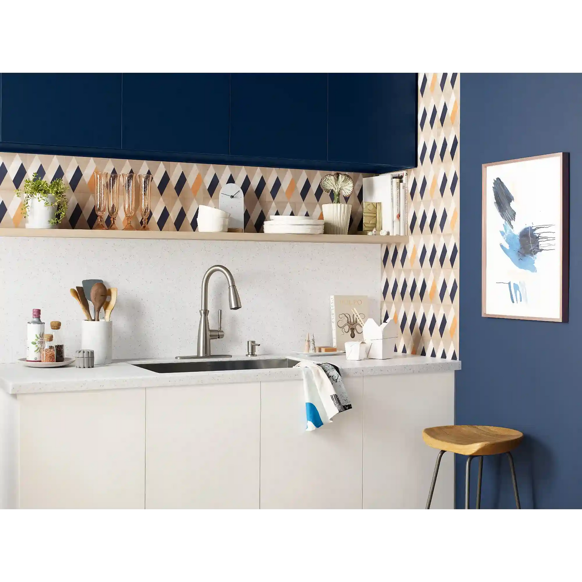 Surie One-Handle High Arc Pulldown Kitchen Faucet