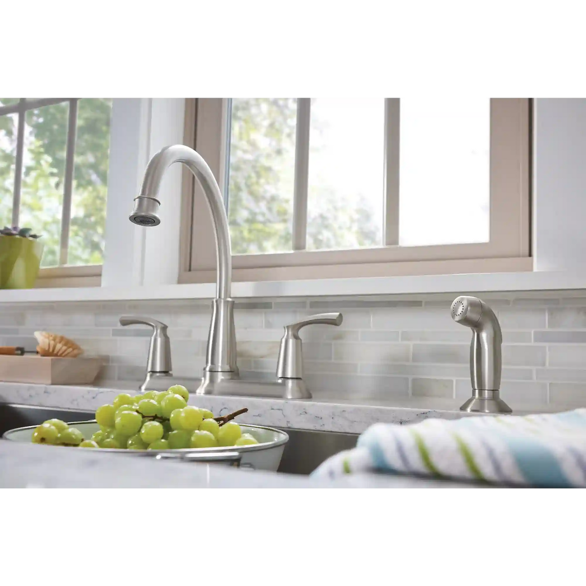 Bexley Two-Handle High Arc Kitchen Faucet