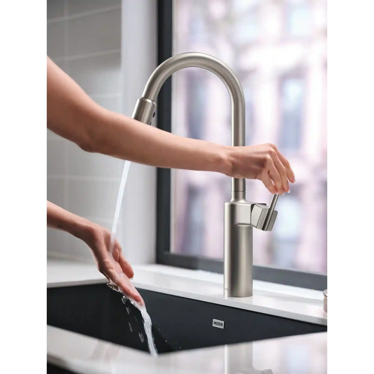 Inara One-Handle High Arc Pulldown Kitchen Faucet