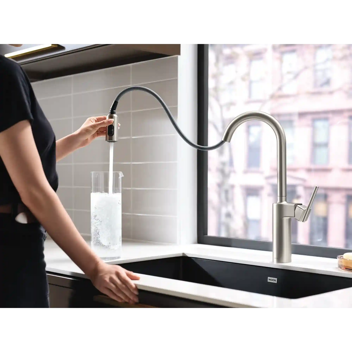 Inara One-Handle High Arc Pulldown Kitchen Faucet