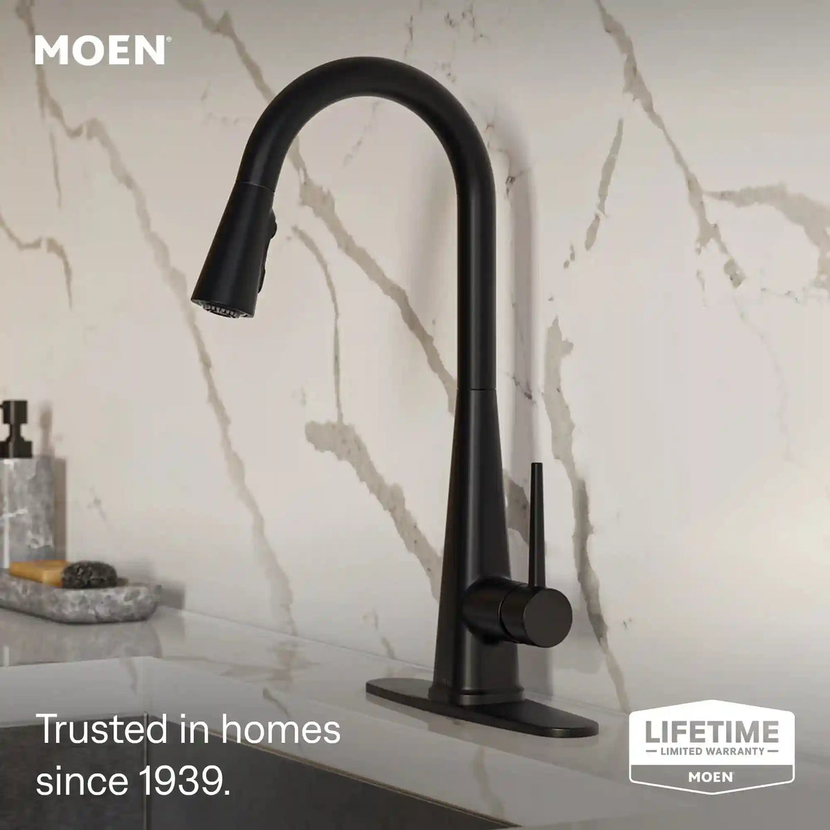 Swyre One-Handle High Arc Pulldown Kitchen Faucet