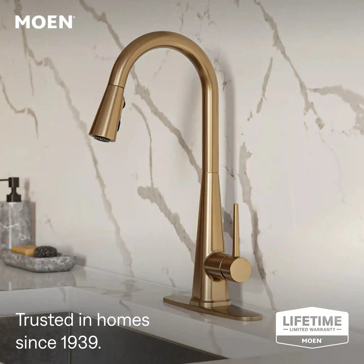 Swyre One-Handle High Arc Pulldown Kitchen Faucet