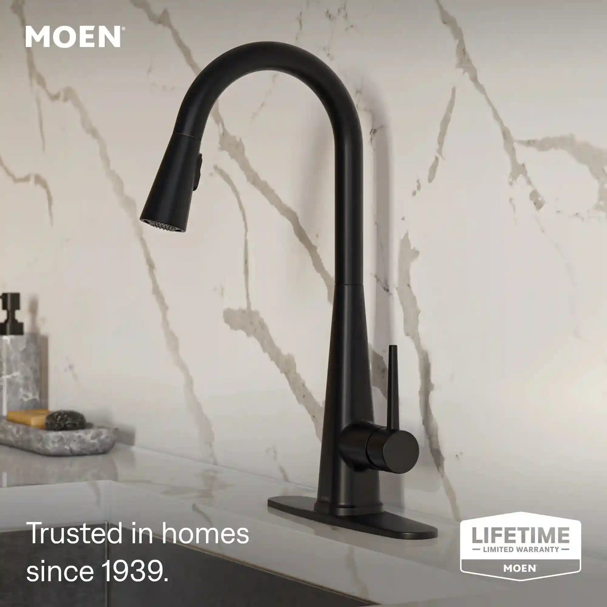 Swyre One-Handle High Arc Pulldown Kitchen Faucet