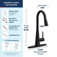 Swyre One-Handle High Arc Pulldown Kitchen Faucet