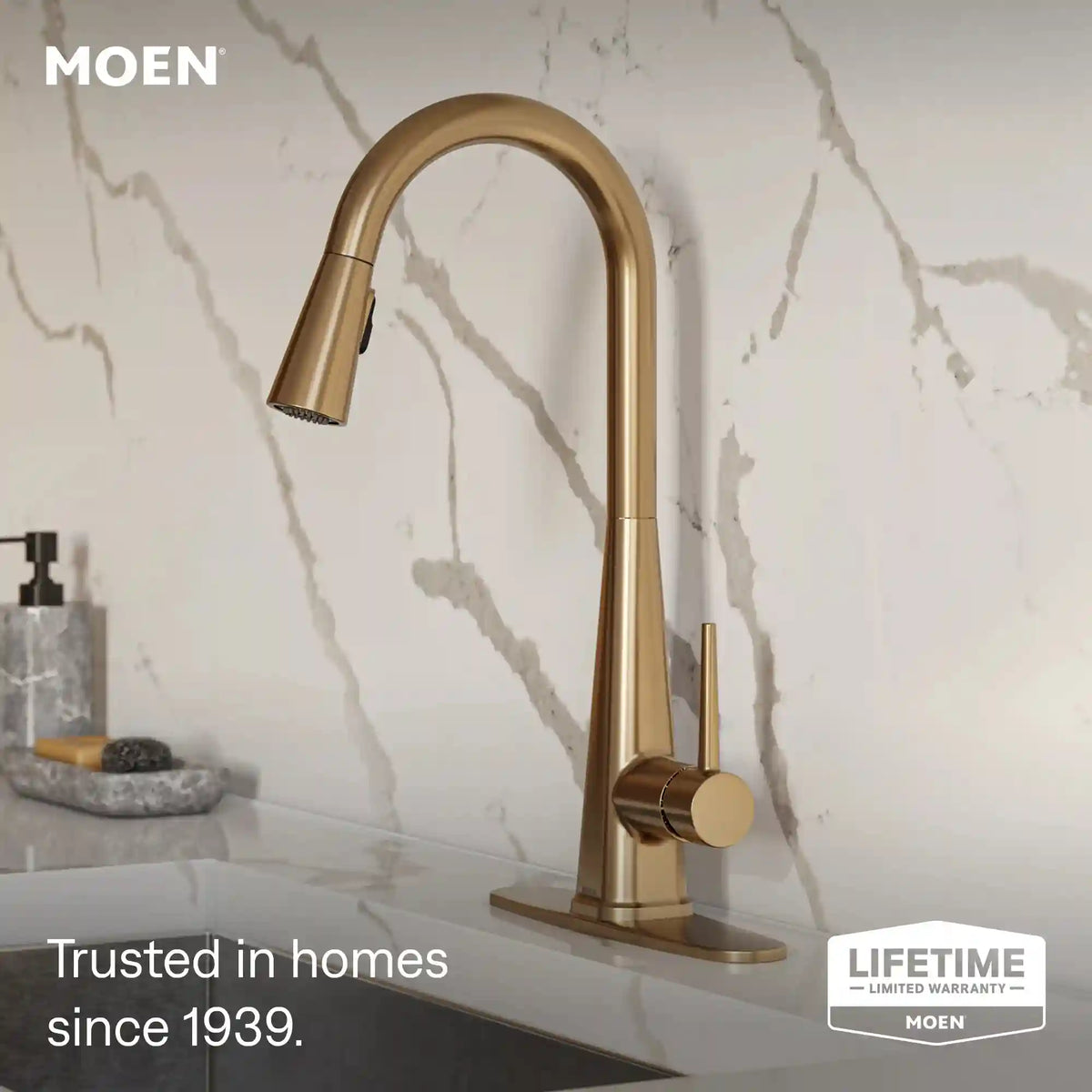 Swyre One-Handle High Arc Pulldown Kitchen Faucet