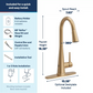 Swyre One-Handle High Arc Pulldown Kitchen Faucet
