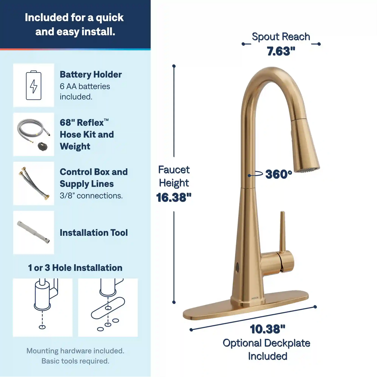 Swyre One-Handle High Arc Pulldown Kitchen Faucet
