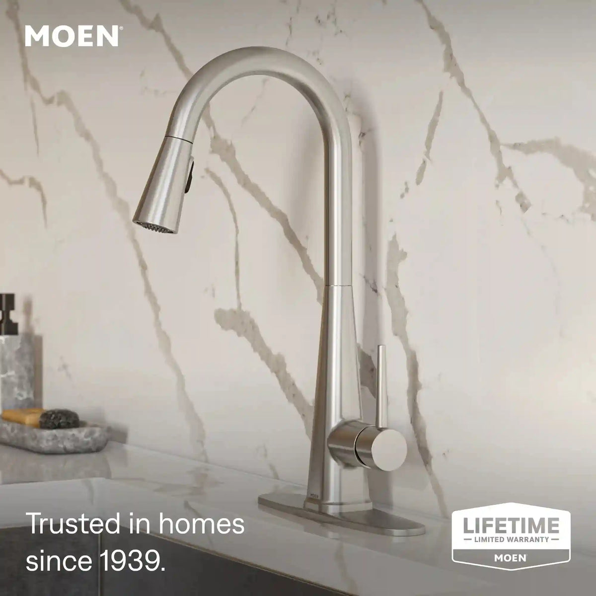 Swyre One-Handle High Arc Pulldown Kitchen Faucet