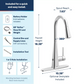 Swyre One-Handle High Arc Pulldown Kitchen Faucet