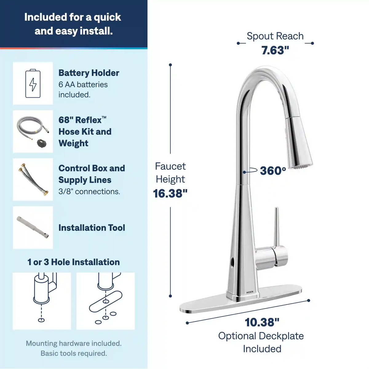 Swyre One-Handle High Arc Pulldown Kitchen Faucet