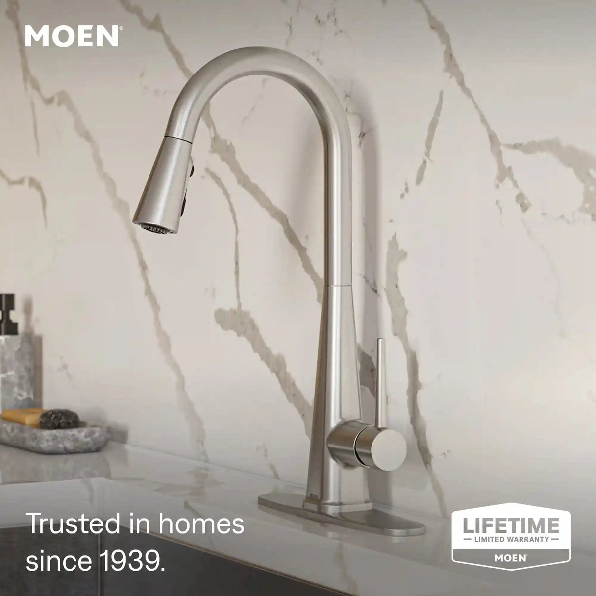 Swyre One-Handle High Arc Pulldown Kitchen Faucet