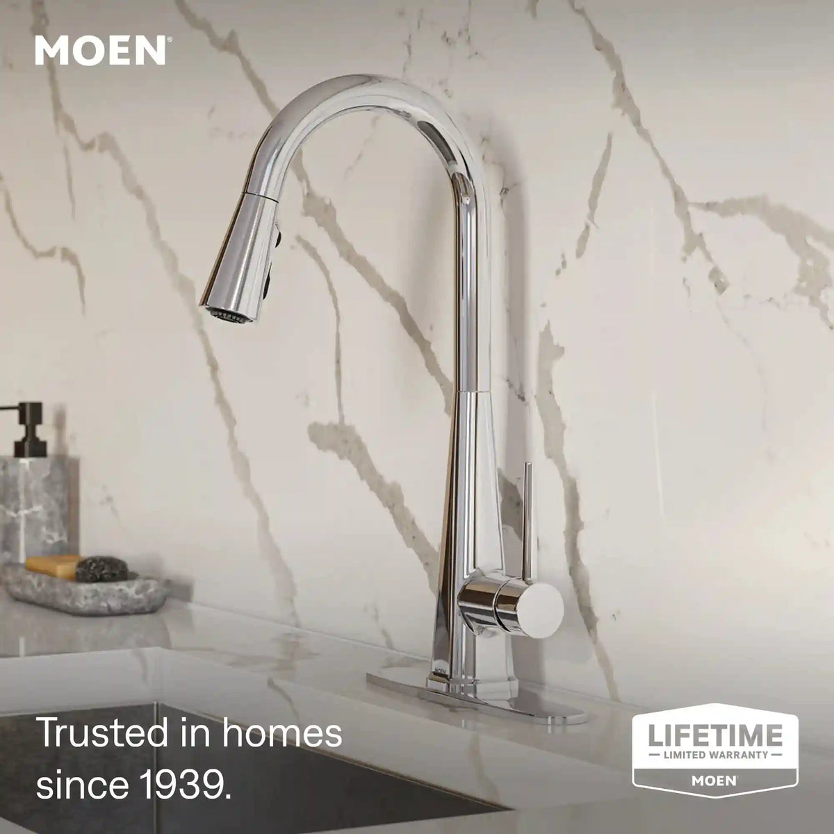 Swyre One-Handle High Arc Pulldown Kitchen Faucet