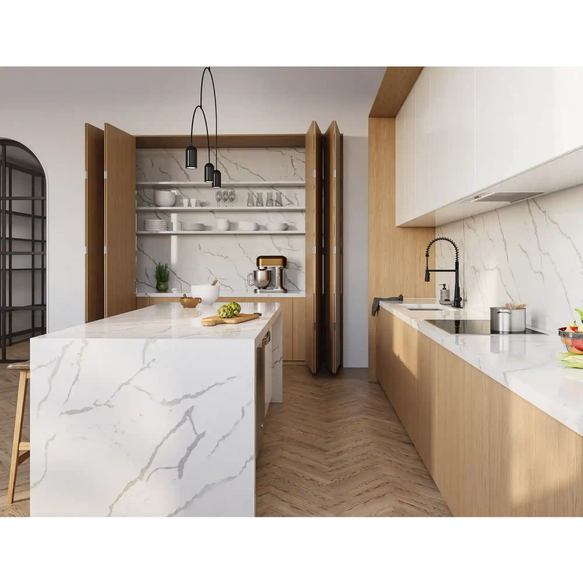 Swyre One-Handle High Arc Pulldown Kitchen Faucet