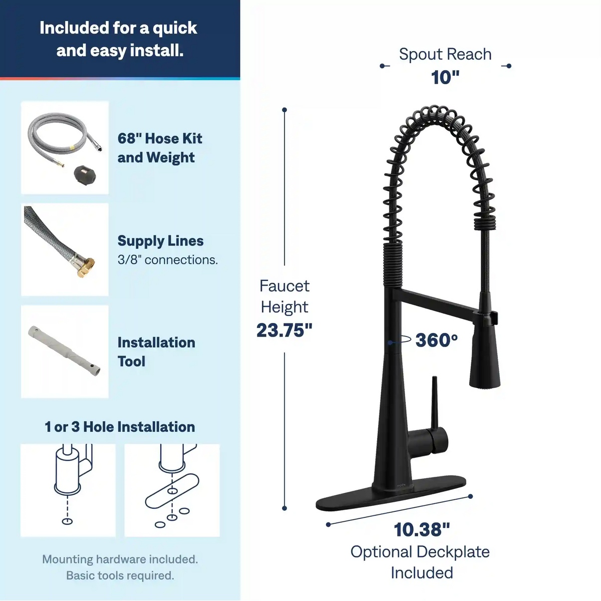 Swyre One-Handle High Arc Pulldown Kitchen Faucet