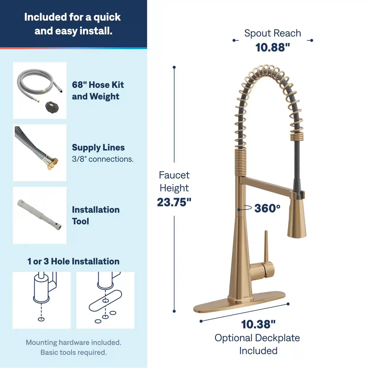Swyre One-Handle High Arc Pulldown Kitchen Faucet