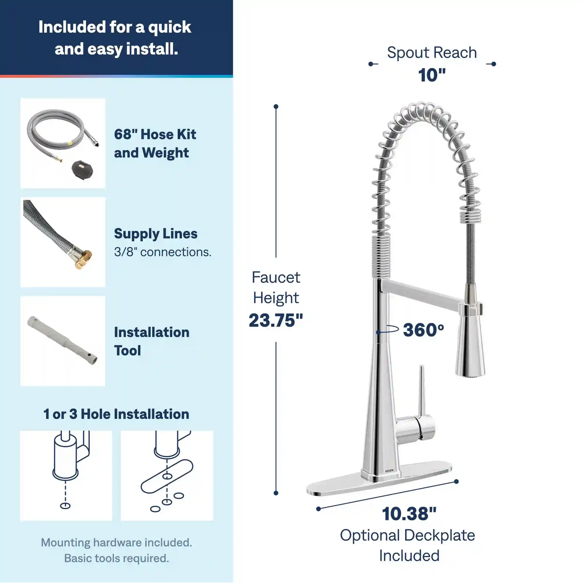 Swyre One-Handle High Arc Pulldown Kitchen Faucet