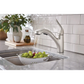 Brecklyn One-Handle Low Arc Pullout Kitchen Faucet