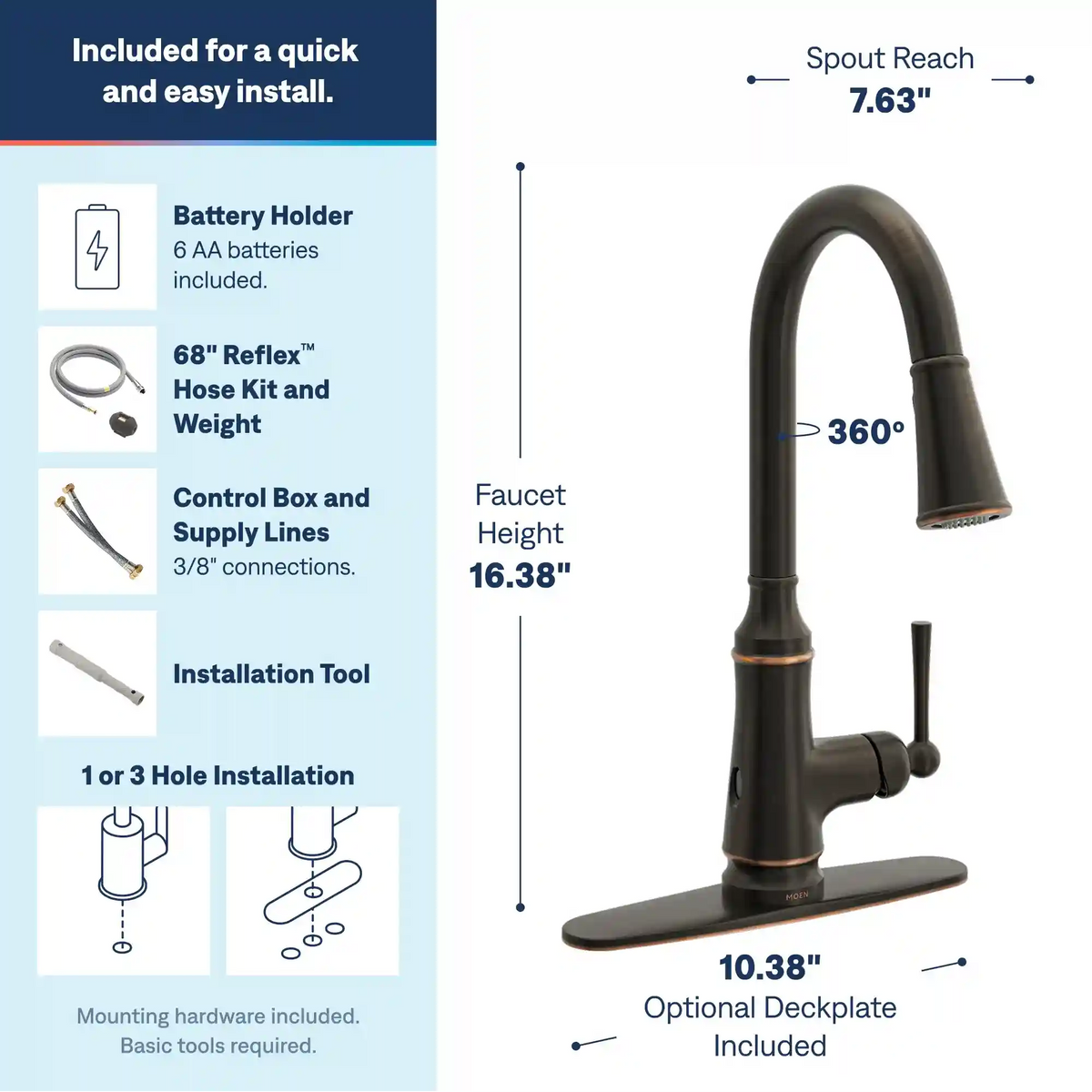 Jaslynn One-Handle High Arc Pulldown Kitchen Faucet