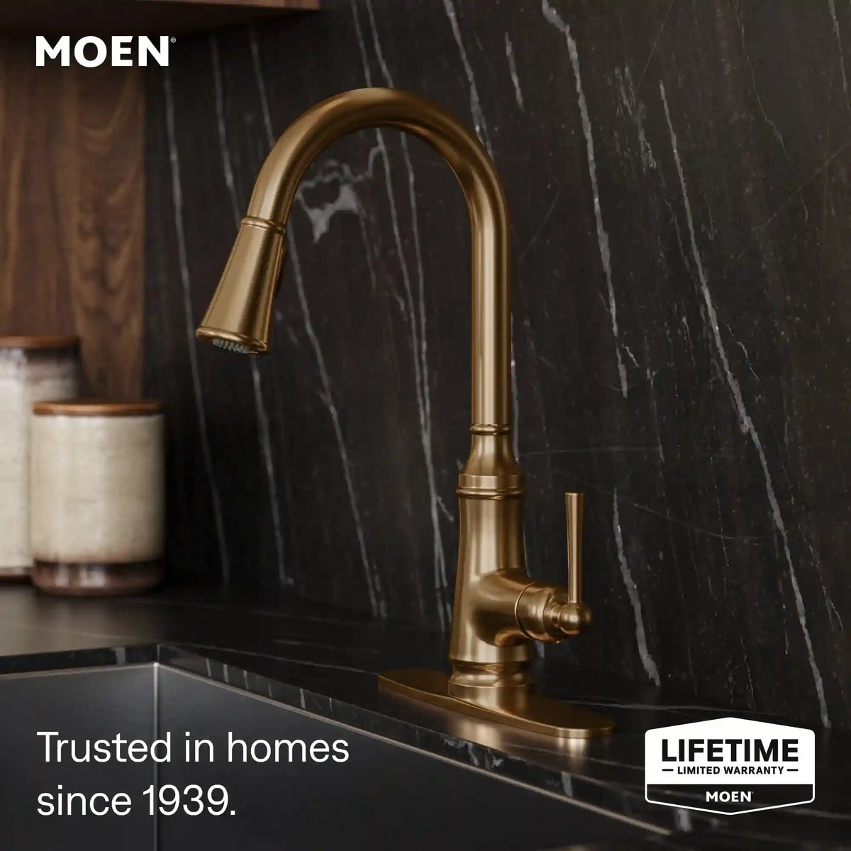 Jaslynn One-Handle High Arc Pulldown Kitchen Faucet