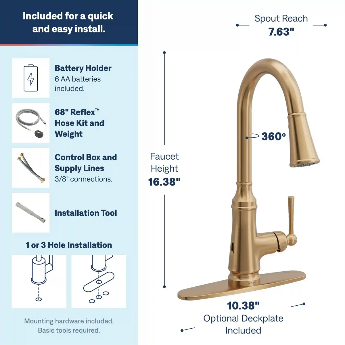 Jaslynn One-Handle High Arc Pulldown Kitchen Faucet