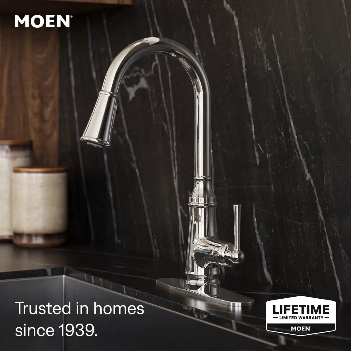 Jaslynn One-Handle High Arc Pulldown Kitchen Faucet