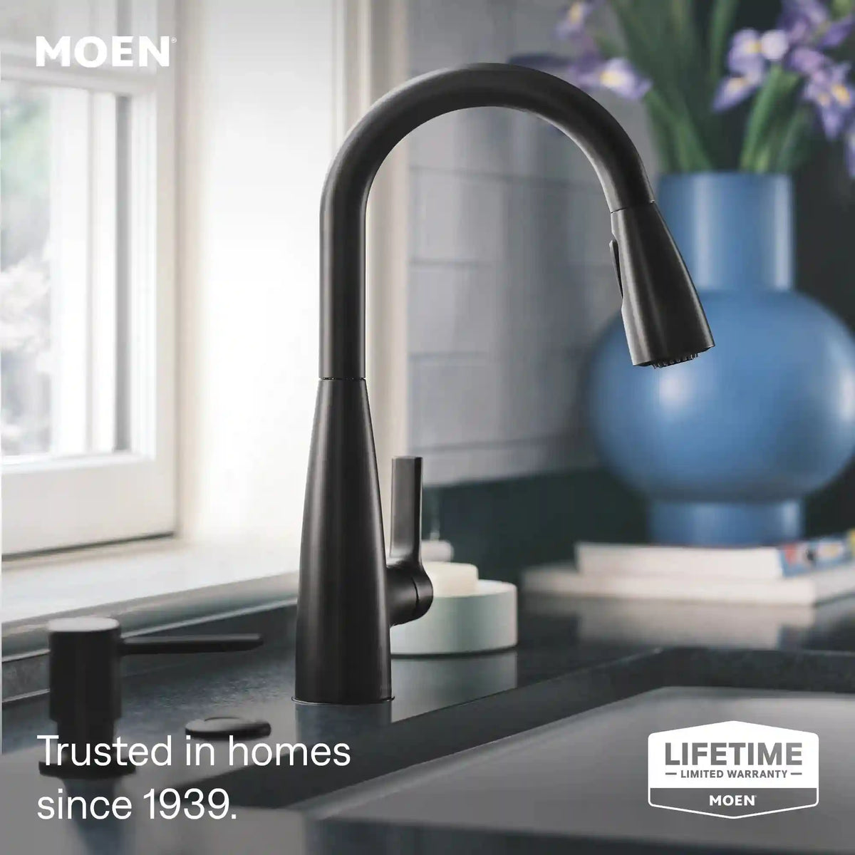 Haelyn One-Handle High Arc Pulldown Kitchen Faucet