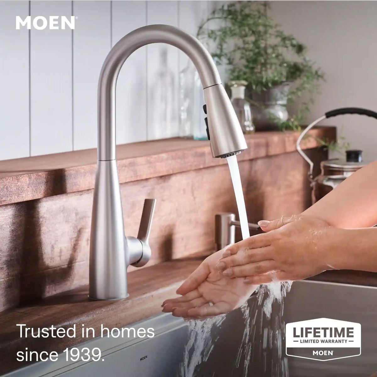 Haelyn One-Handle High Arc Pulldown Kitchen Faucet