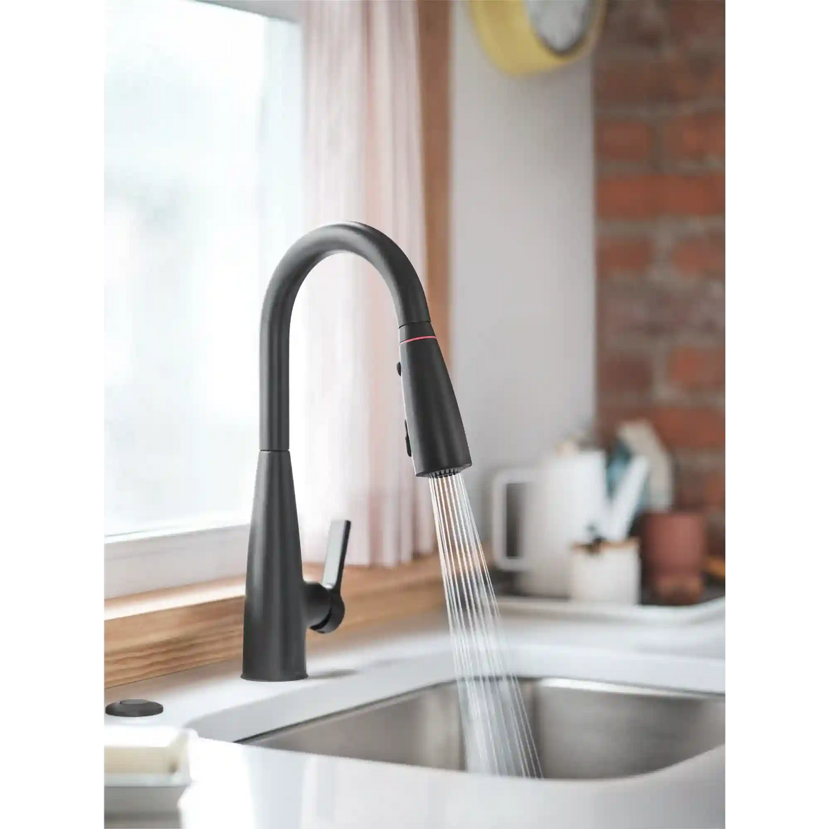 Haelyn One-Handle High Arc Pulldown Kitchen Faucet