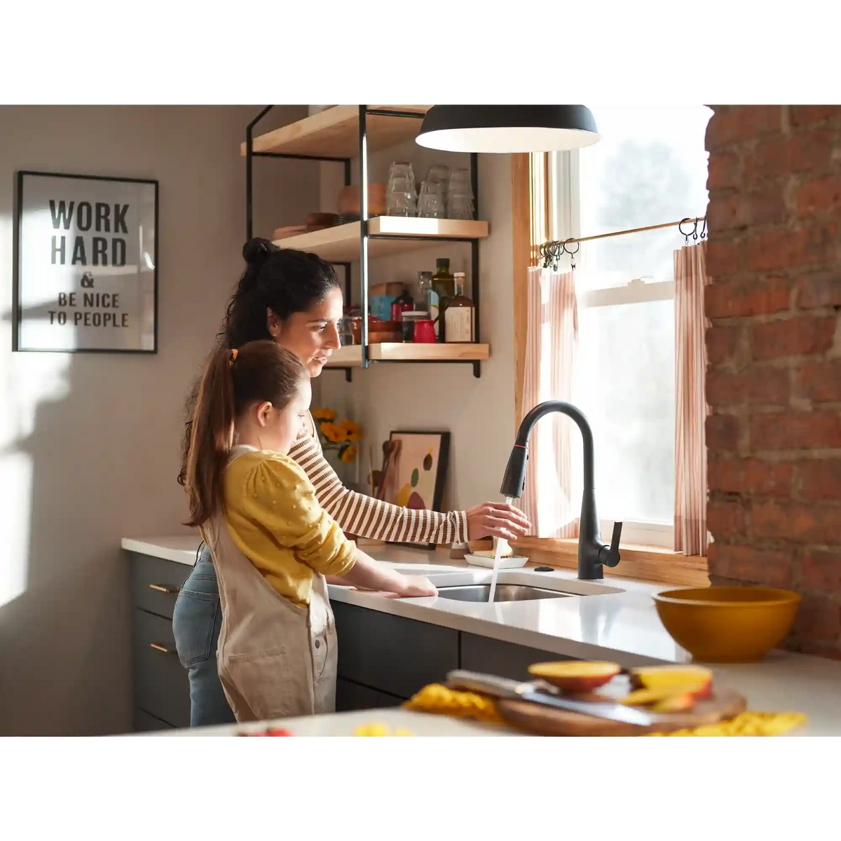 Haelyn One-Handle High Arc Pulldown Kitchen Faucet