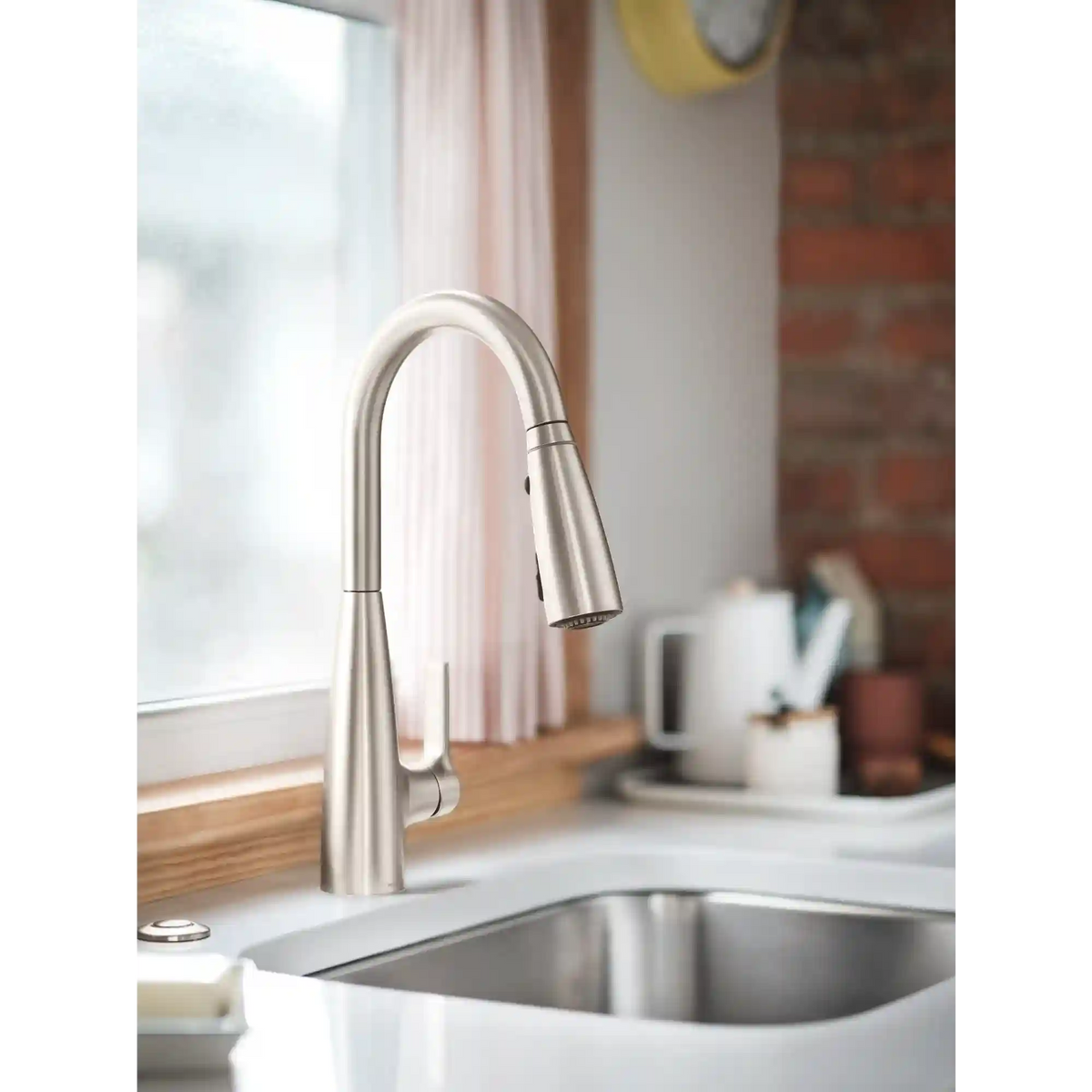 Haelyn One-Handle High Arc Pulldown Kitchen Faucet
