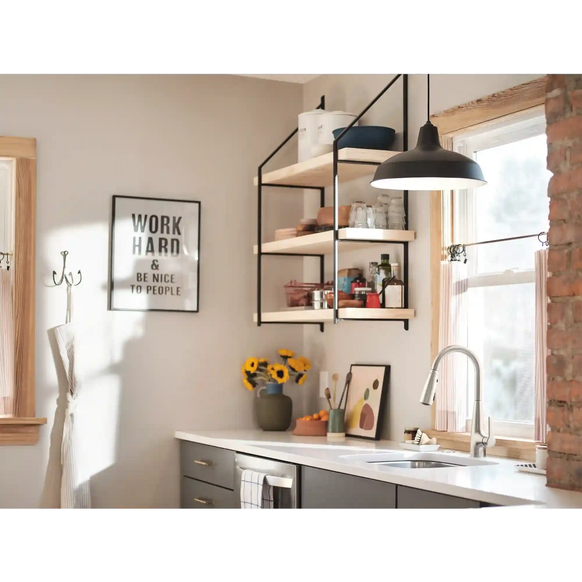Haelyn One-Handle High Arc Pulldown Kitchen Faucet