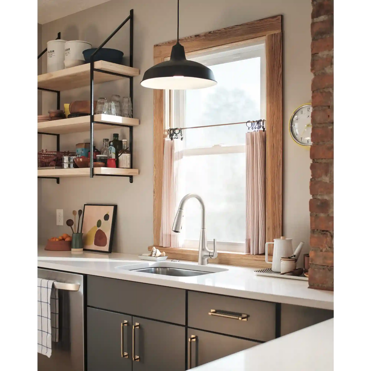 Haelyn One-Handle High Arc Pulldown Kitchen Faucet