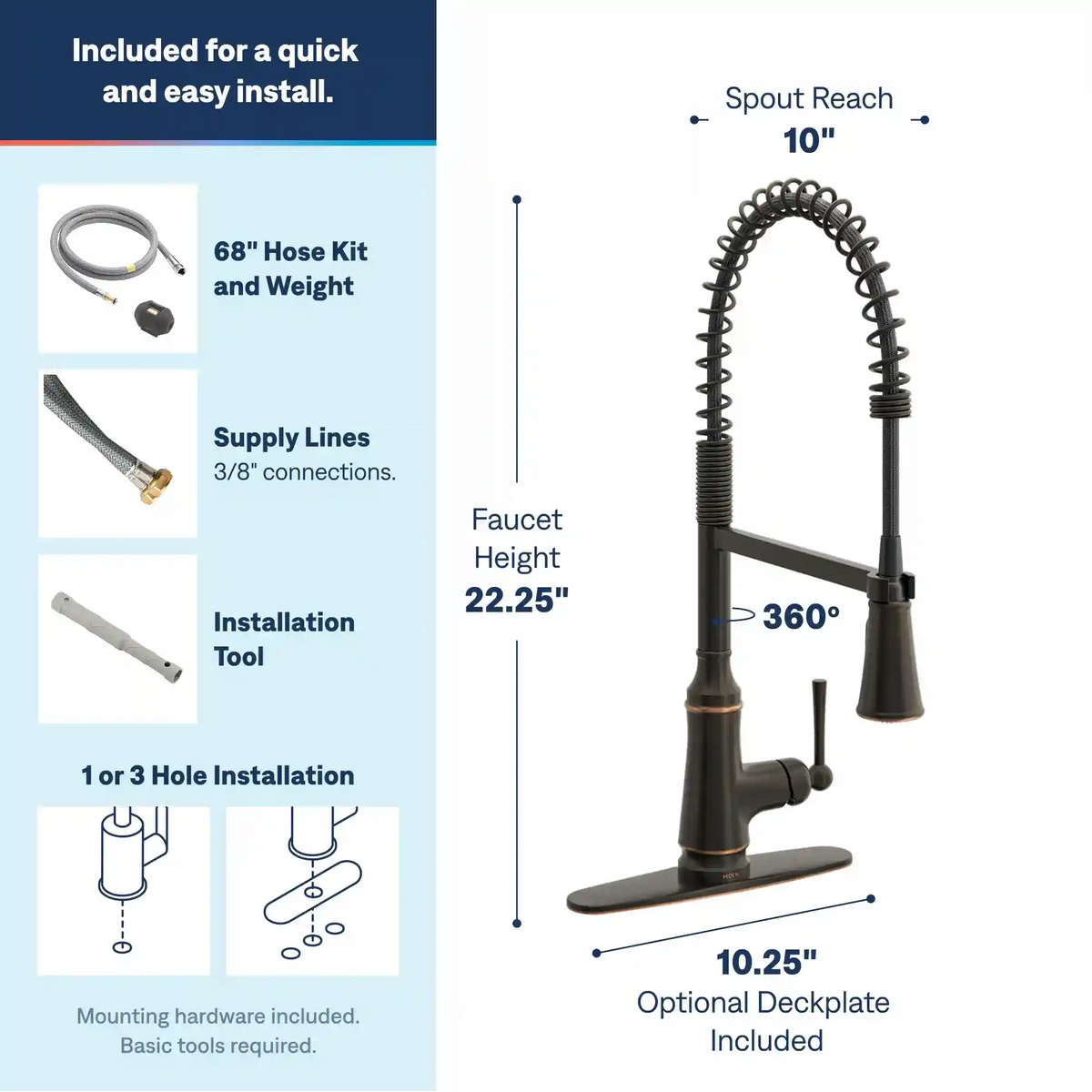Jaslynn One-Handle High Arc Pulldown Kitchen Faucet