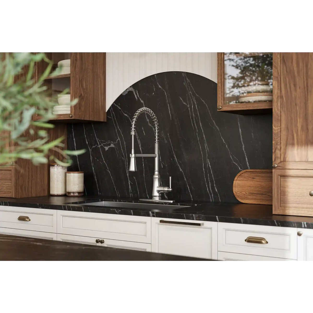 Jaslynn One-Handle High Arc Pulldown Kitchen Faucet