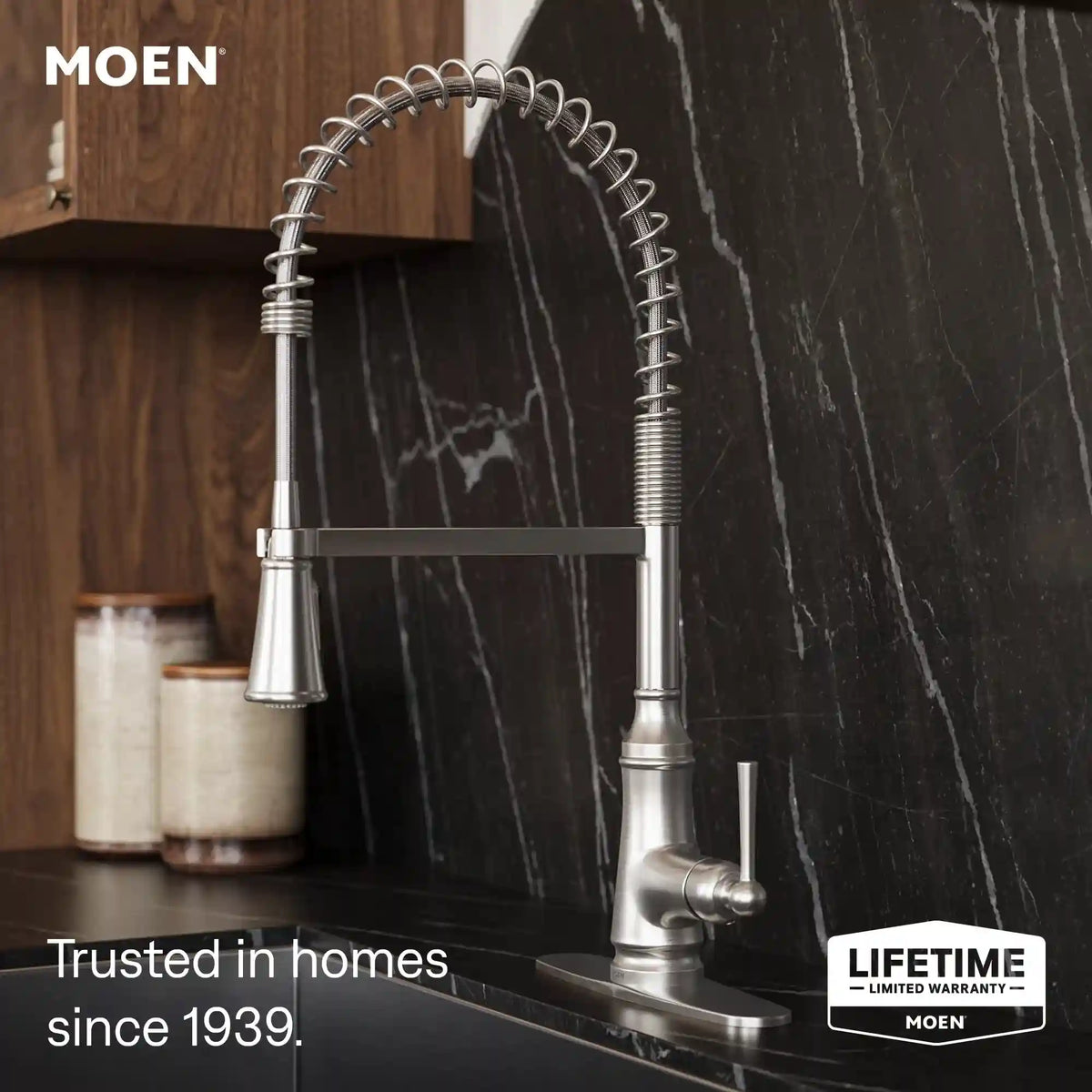 Jaslynn One-Handle High Arc Pulldown Kitchen Faucet