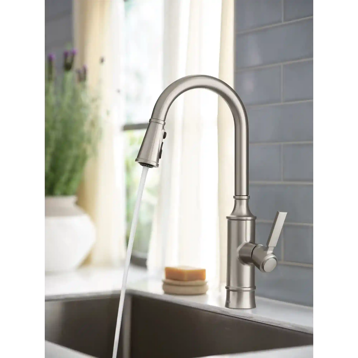 Gilden One-Handle High Arc Pulldown Kitchen Faucet
