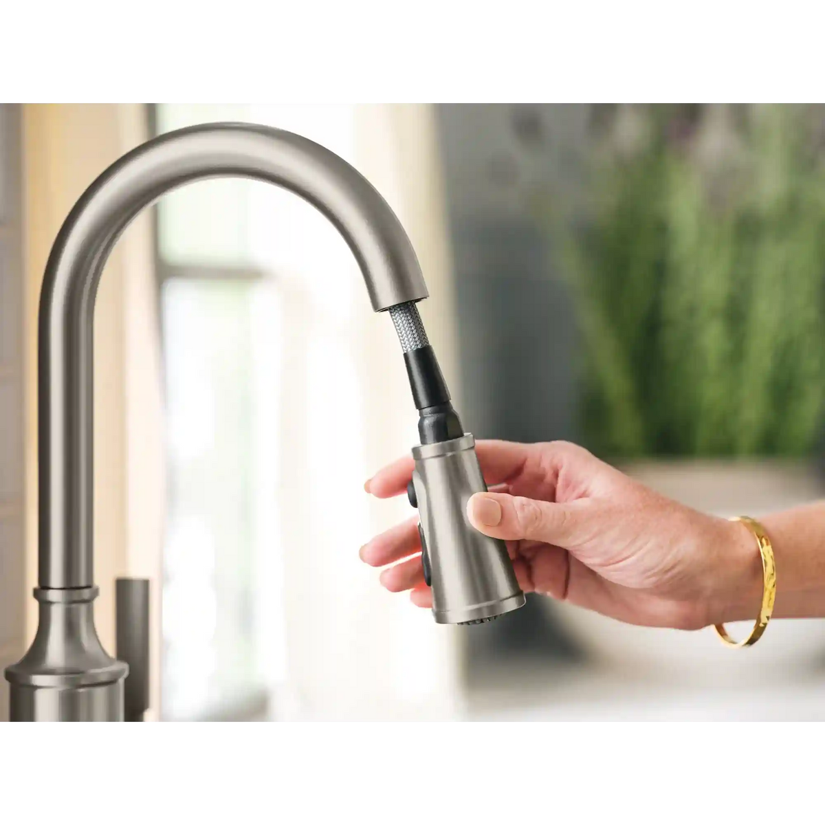 Gilden One-Handle High Arc Pulldown Kitchen Faucet
