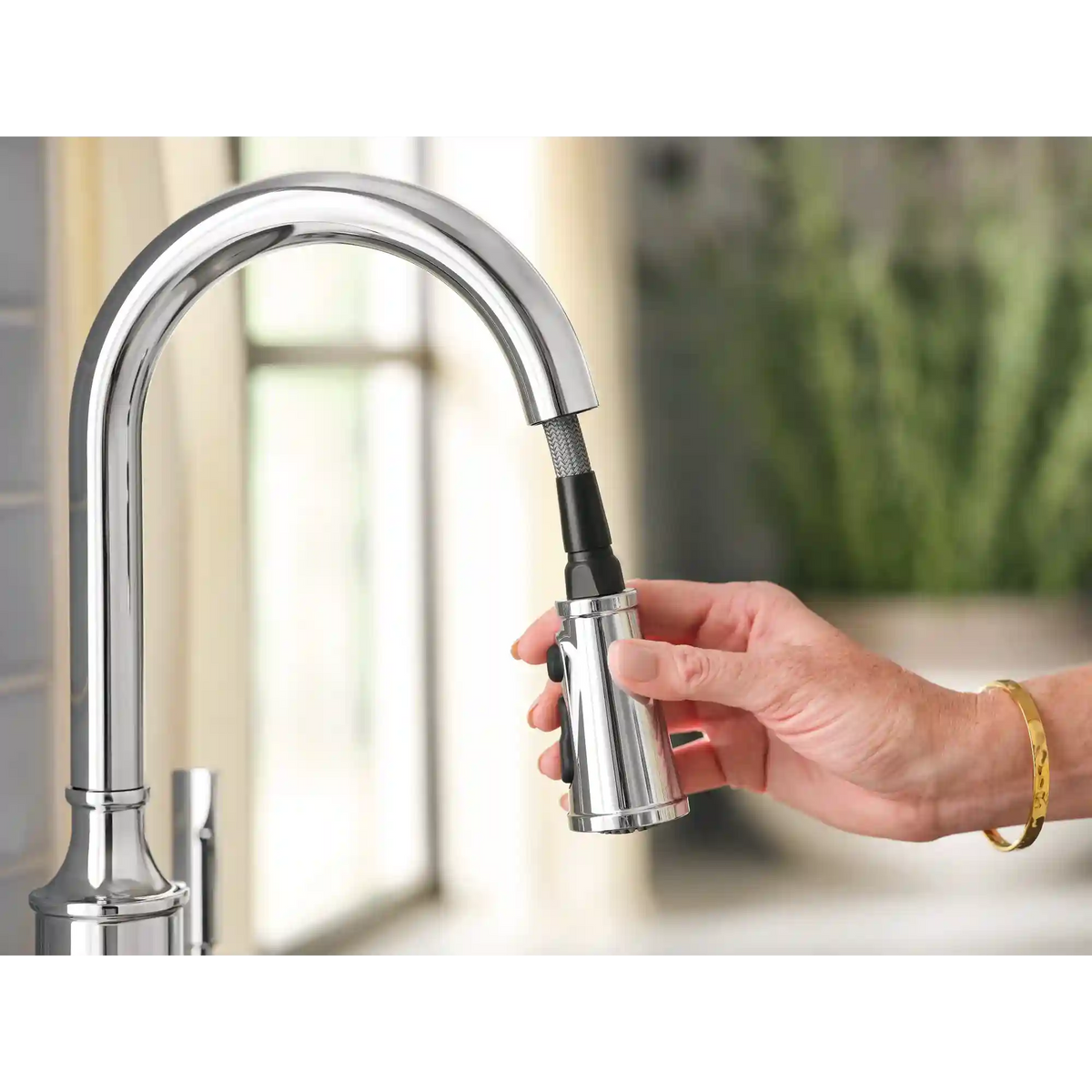 Gilden One-Handle High Arc Pulldown Kitchen Faucet