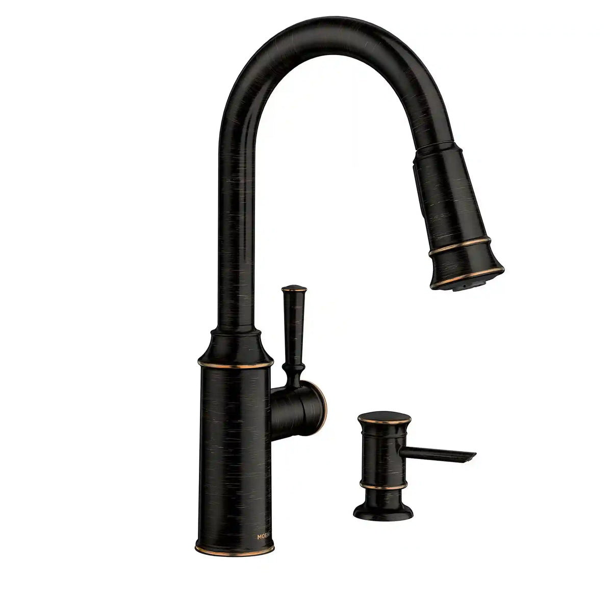 Glenshire Chrome one-handle high arc pulldown kitchen faucet