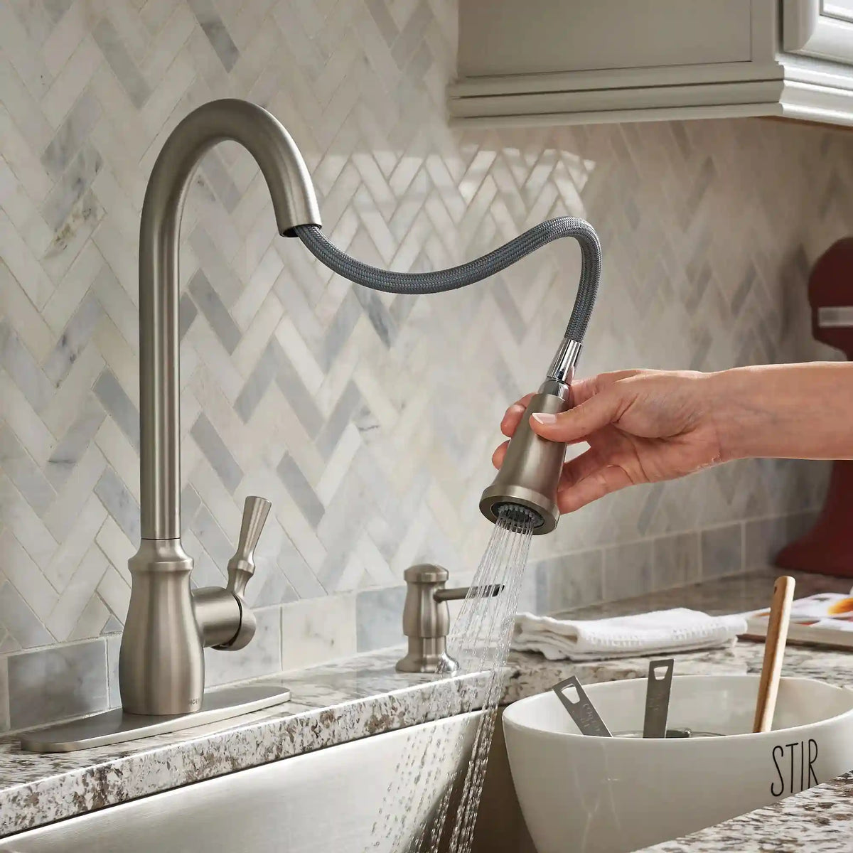 Fieldstone One-Handle High Arc Kitchen Faucet