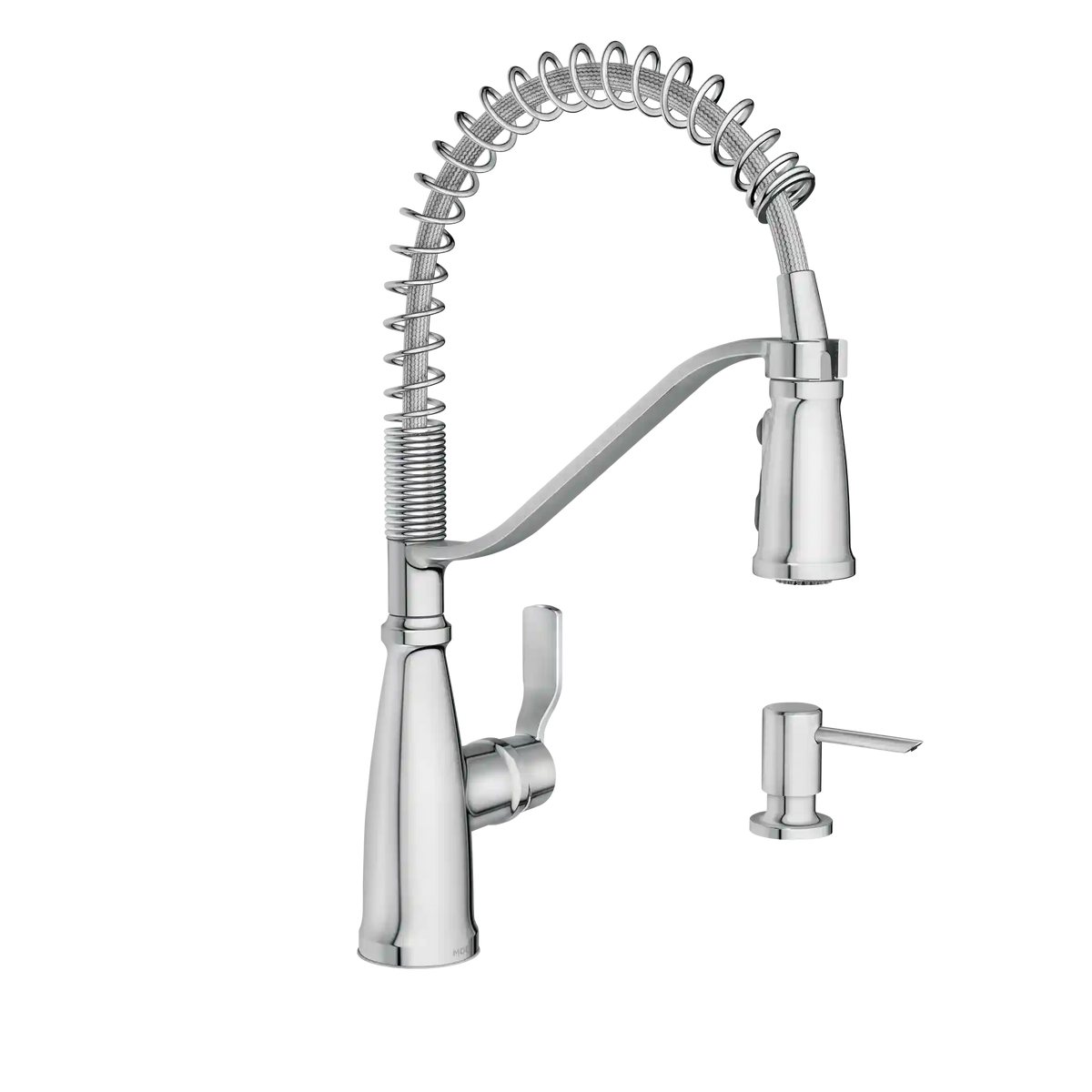 Nolia One-Handle High Arc Pre-Rinse Spring Pulldown Kitchen Faucet