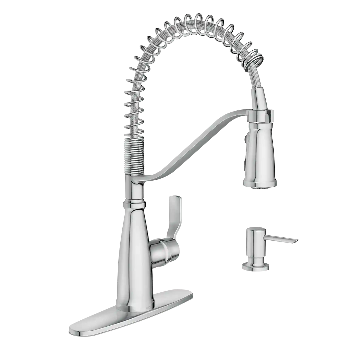 Nolia One-Handle High Arc Pre-Rinse Spring Pulldown Kitchen Faucet