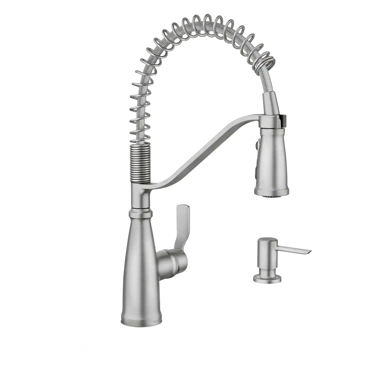 Nolia One-Handle High Arc Pre-Rinse Spring Pulldown Kitchen Faucet