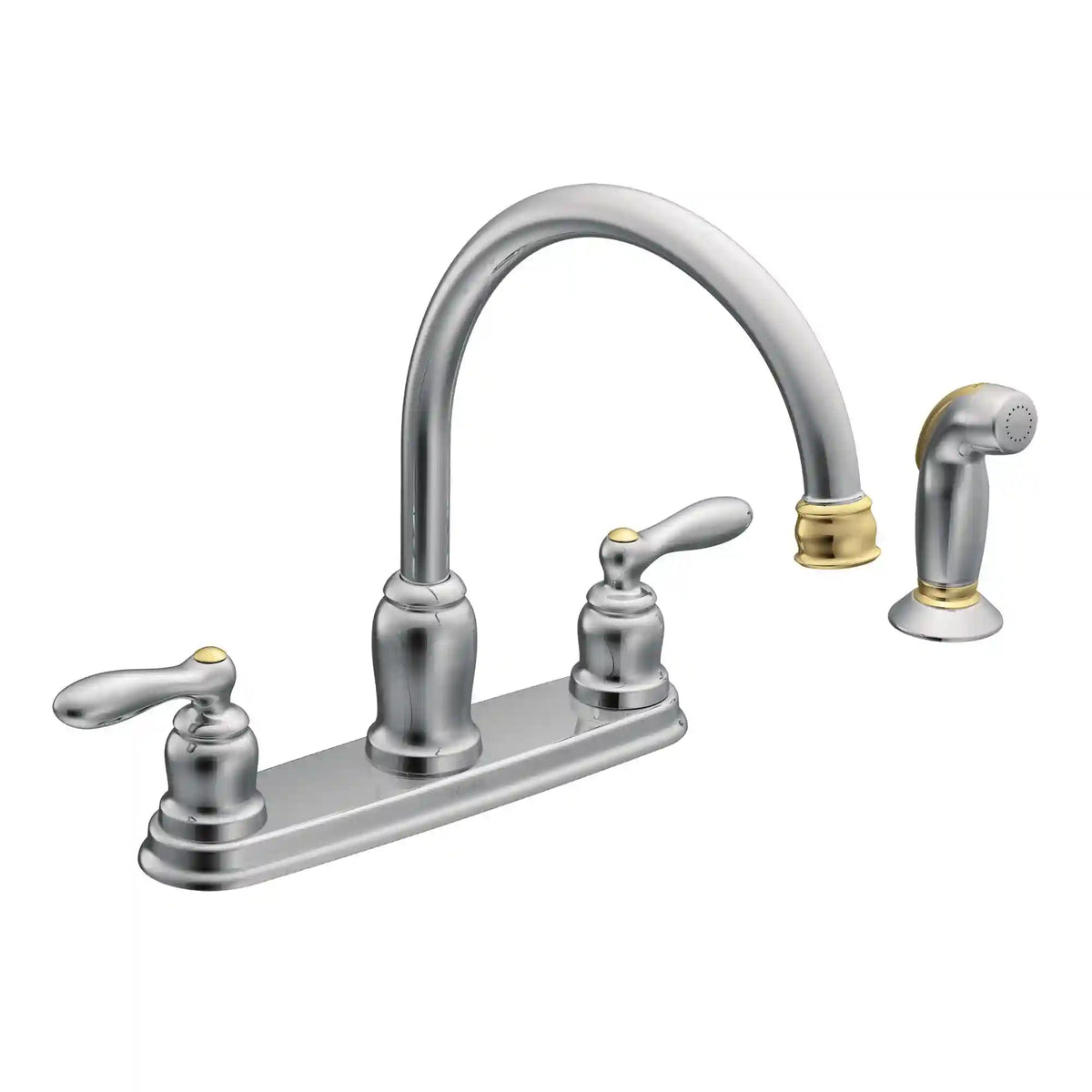 Caldwell Two-Handle High Arc Kitchen Faucet